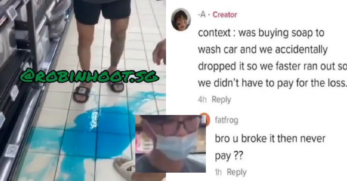 YPS SPILL CAR SOAP ON FLOOR, RUN OUT OF SHOP SO DON’T HAVE TO PAY