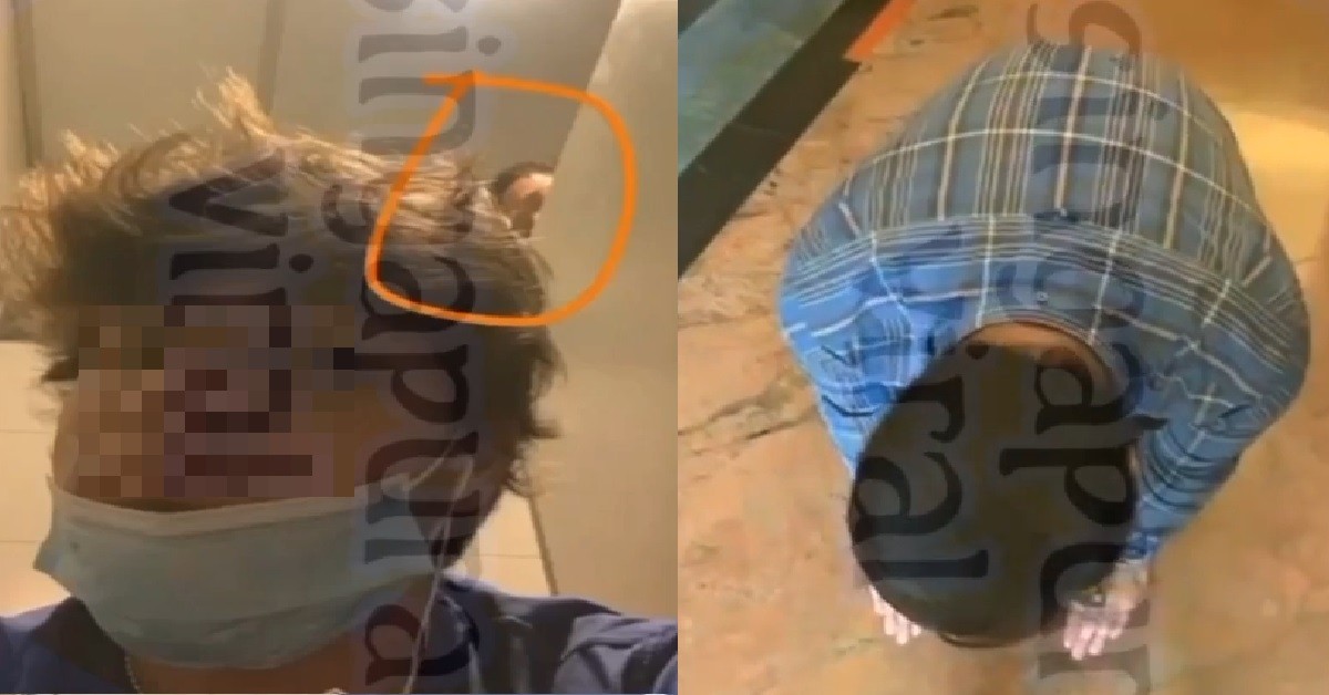 CHIKOPEK CAUGHT PEEPING AT GUY PANGSAI, KNEEL DOWN BEG FOR FORGIVENESS