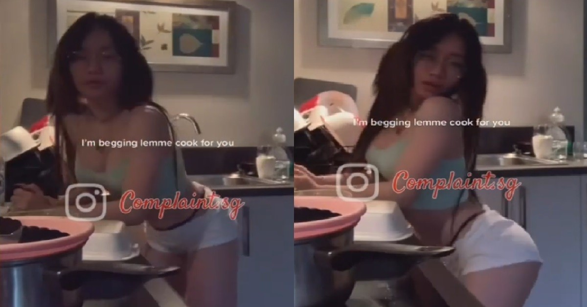 XMM “BEGGING” TO COOK FOR YOU, BEND OVER KITCHEN COUNTER