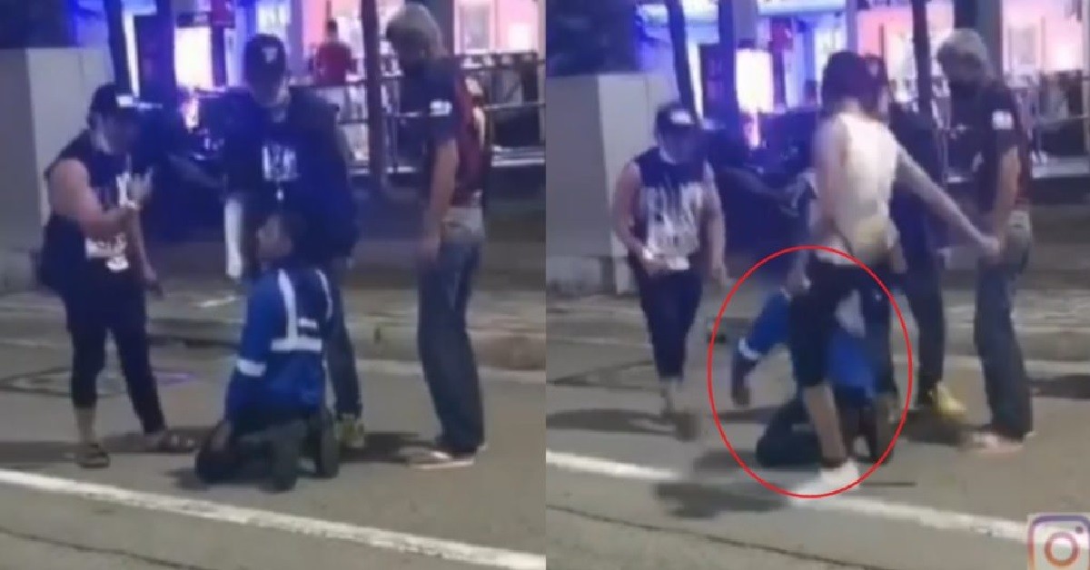 MAN KNEEL DOWN BEGGING FOR FORGIVENESS, KENA HANTAM BY GANGSTERS