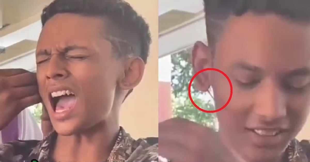 YP TAKE NEEDLE HELP HIS FRIEND TO PIERCE HIS EAR @ VOID DECK