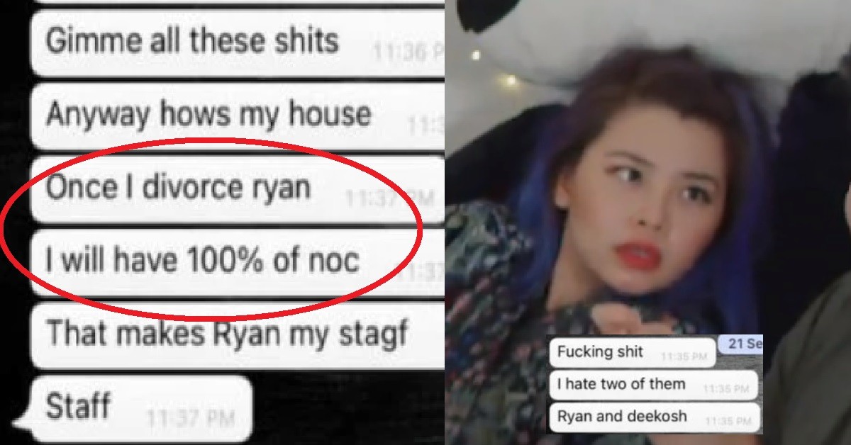 NOC’S SYLVIA ALLEGEDLY SAID SHE WILL HAVE 100% OF NOC ONCE SHE DIVORCE RYAN