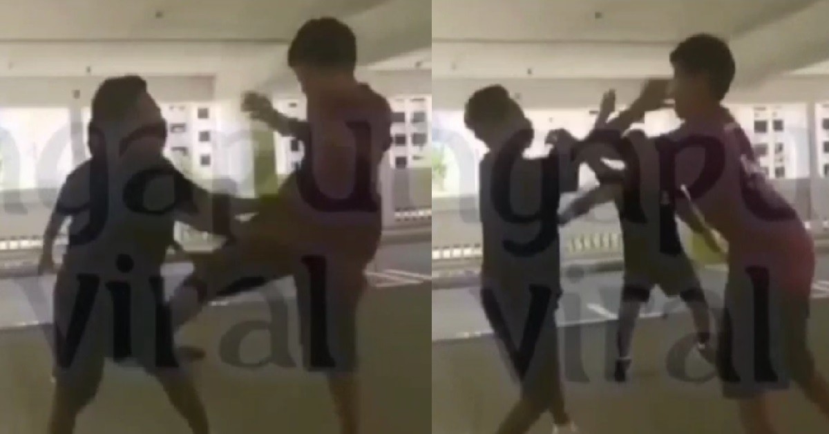 YPS FIGHTING AT CARPARK, FELLA FLYING KICK AND SLAP THE FACE