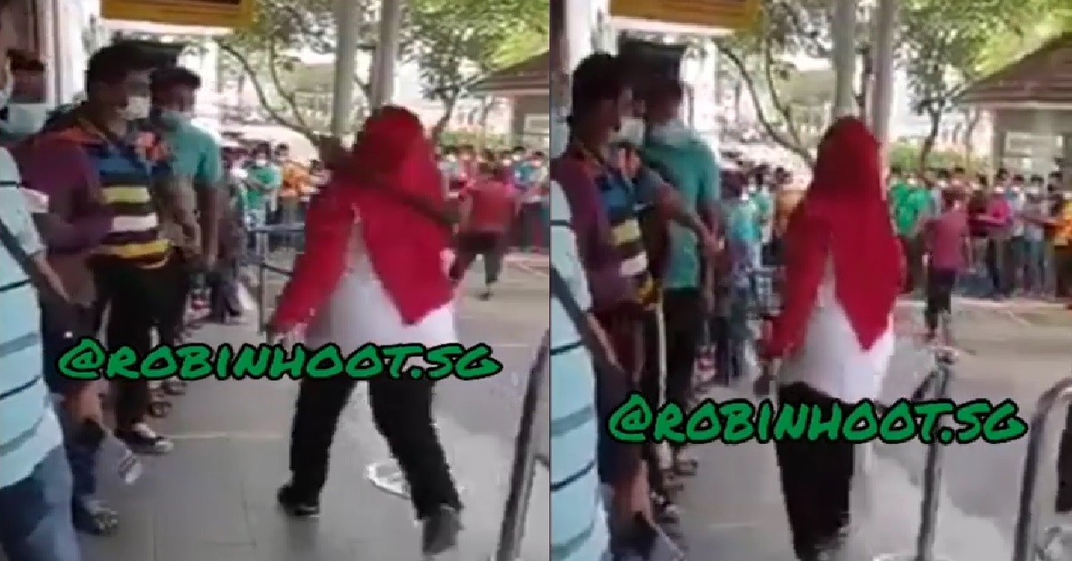 M’SIA MAKCIK NOT HAPPY WITH FWS, TAKE STICK AND SHOUT AT THEM