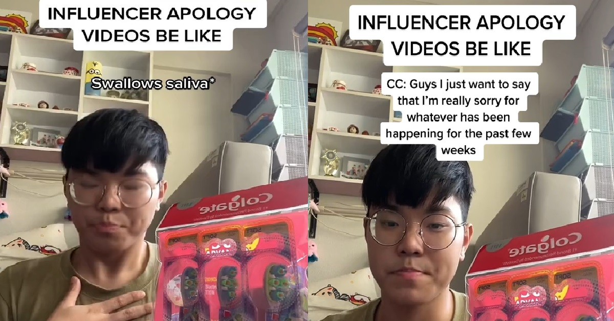 @SGCICKENRICE ADMIN MADE FUN OF INFLUENCER APOLOGIES, NOW HIS TURN