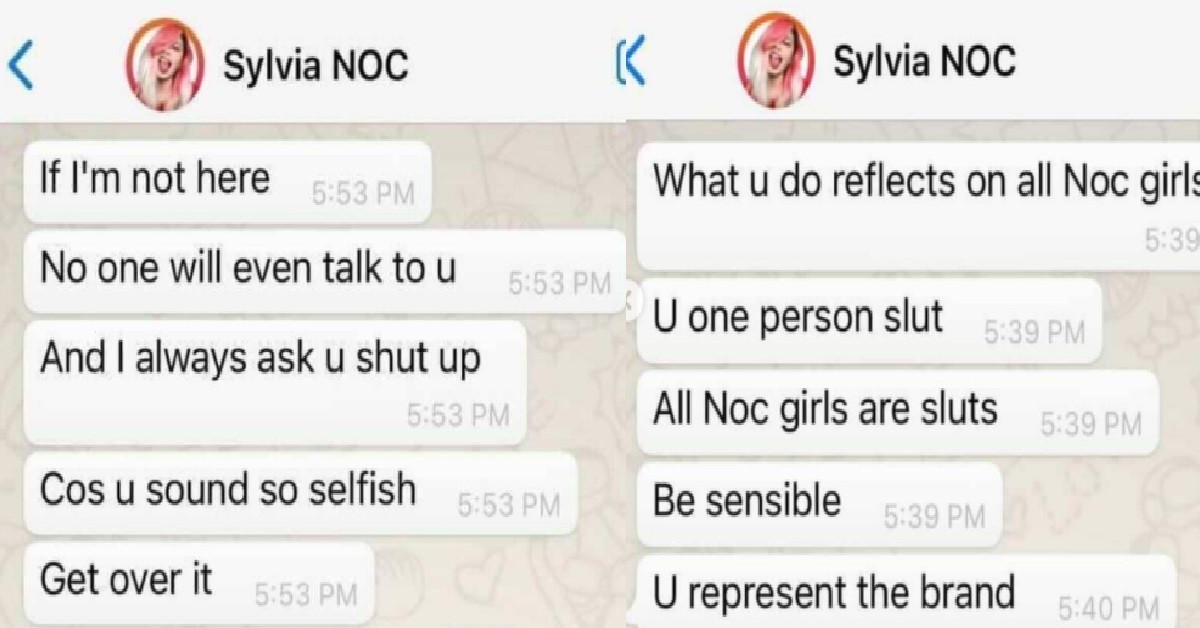 NOC’S SYLVIA ALLEGEDLY SL*T-SHAMES INFLUENCER WHO CONFIDED IN HER