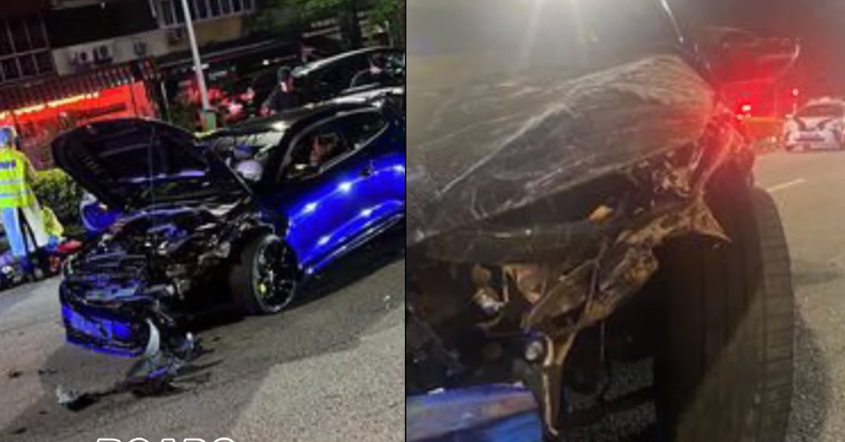 SPEEDING CAR CRASHES AFTER RACING WITH ANOTHER
