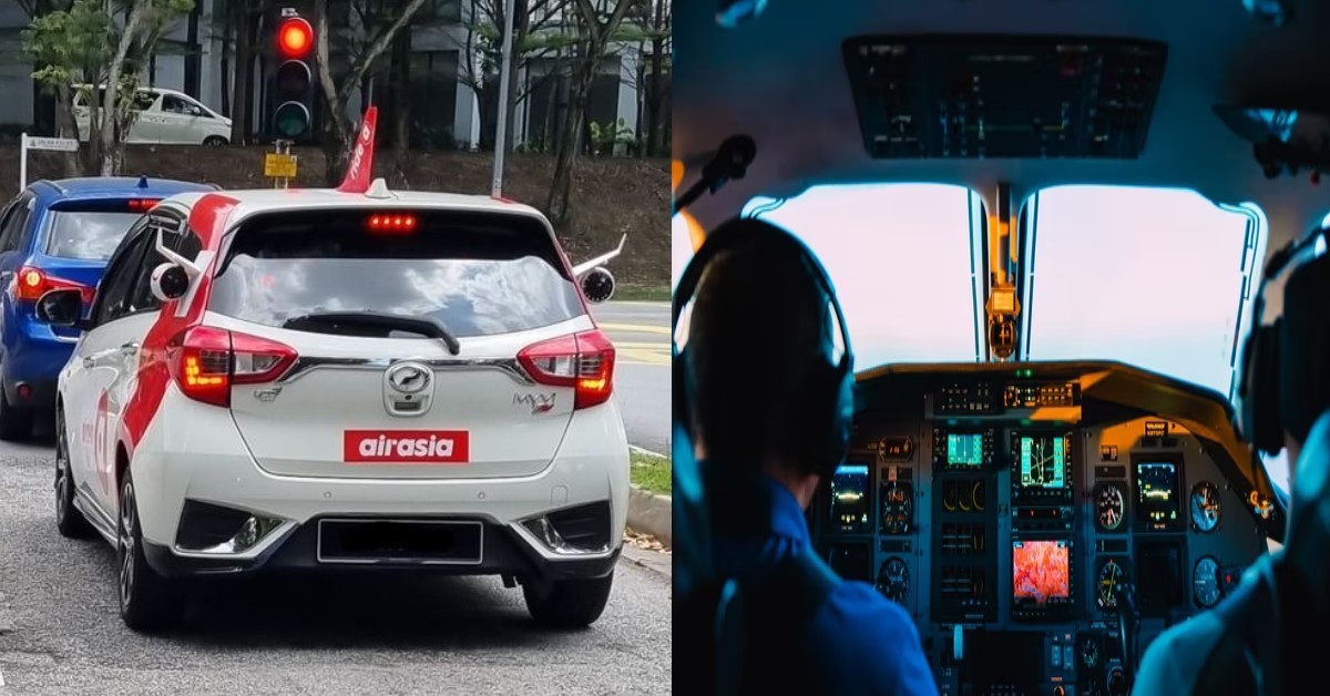 NETIZEN MODIFIES MYVI VEHICLE UNTIL IT LOOKS LIKE AIR ASIA AIRCRAFT
