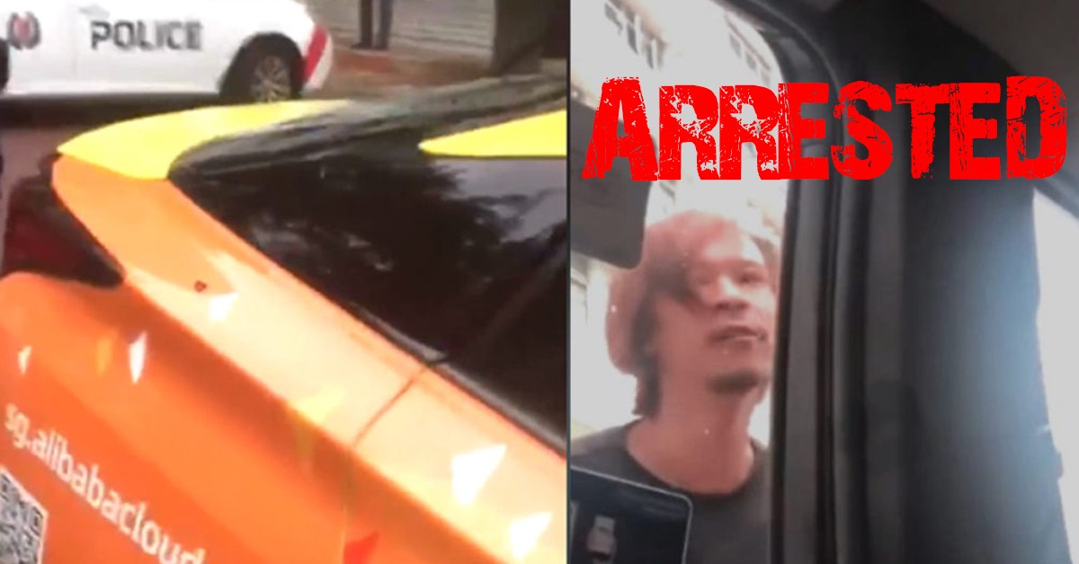 MOTORIST WHO SMASHED TAXI WITH HELMET HAS BEEN ARRESTED