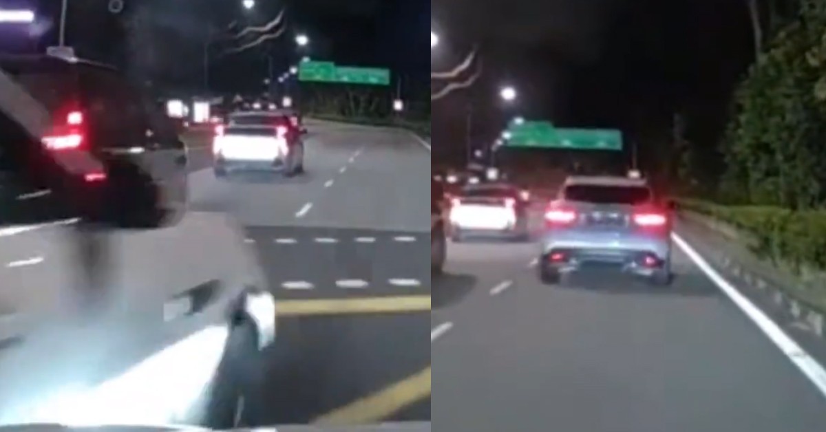 AUDI ABRUBTLY CHANGED LANE HIT & SPEED OFF AT FULL SPEED