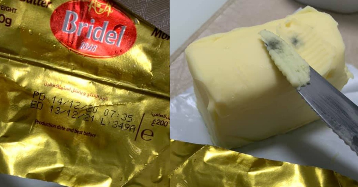 WOMAN WARNS SHOPPERS TO CHECK BUTTER FOR MOULD