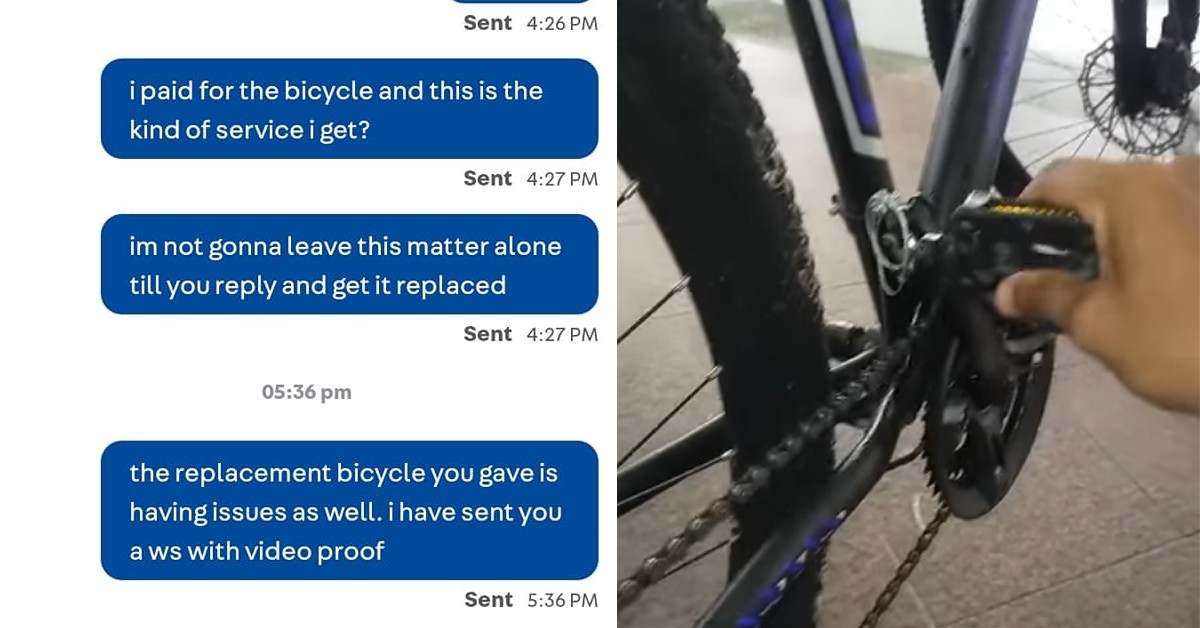 DISHONEST SELLER BLOCKS CUSTOMER FOR SELLING FAULTY BICYCLE