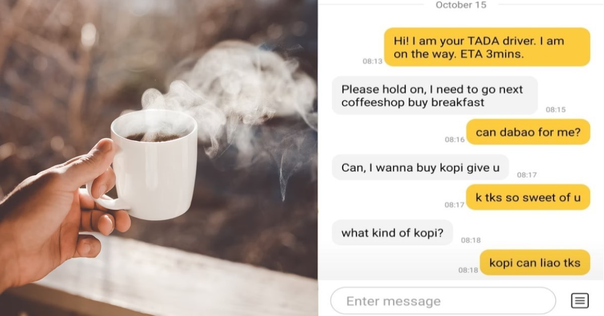 KIND RIDER BUYS KOPI FOR TADA DRIVER, MAKES HIS DAY