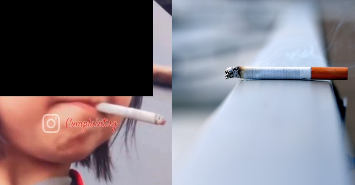 UNDERAGED KID SPOTTED WITH A LIGHTED CIGARETTE IN MOUTH, SMOKING LIKE BOSSKU