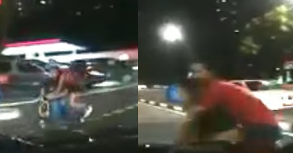 PMD RIDER & GF KANA HIT AFTER SPEEDING ACROSS ROAD