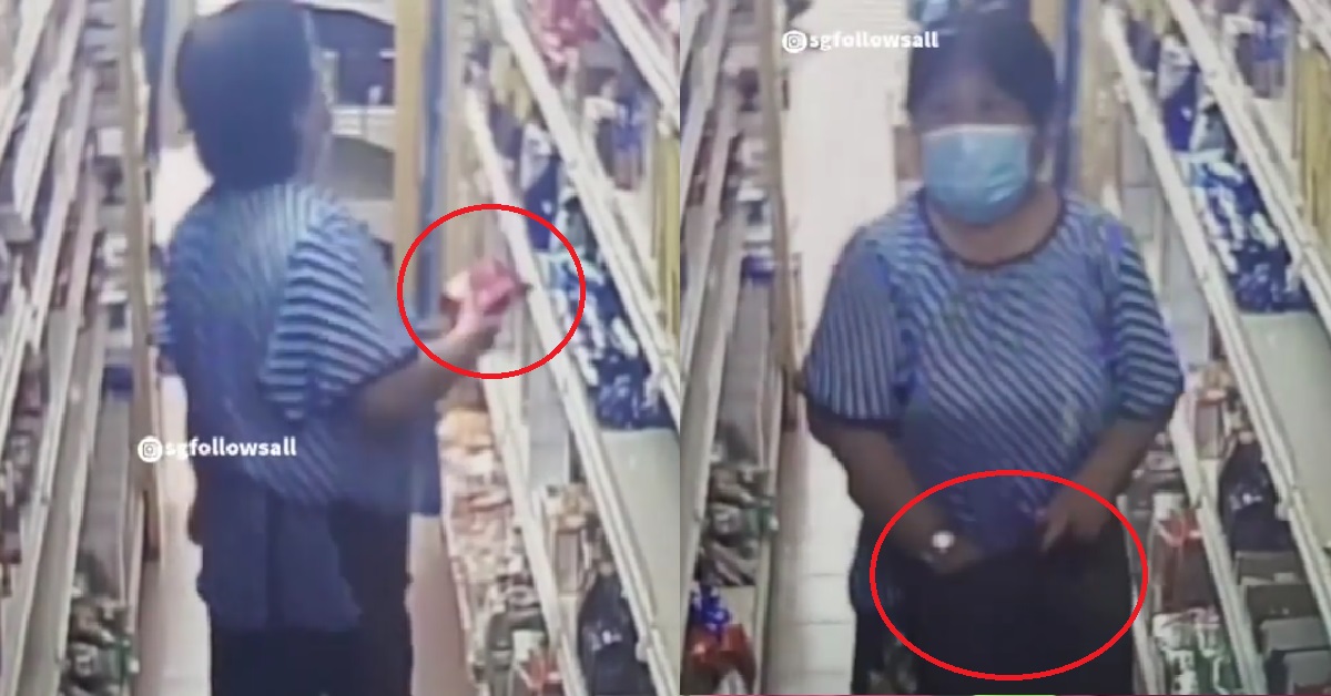AUNTIE CAUGHT STEALING FROM MAMA SHOP, TAKE & PUT INSIDE HER SKIRT