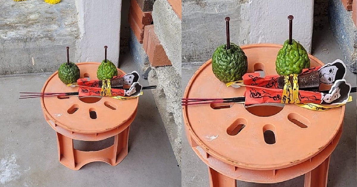 RESIDENT SETS UP CREEPY ALTAR OUTSIDE NEIGHBOUR’S HOME