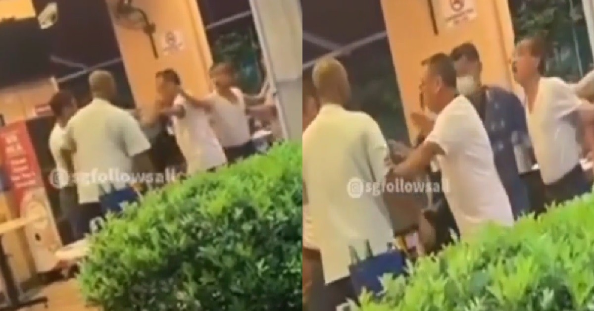 AH PEKS NOT HAPPY, PUSHING & SHOUTING & WANT TO FIGHT EACH OTHER