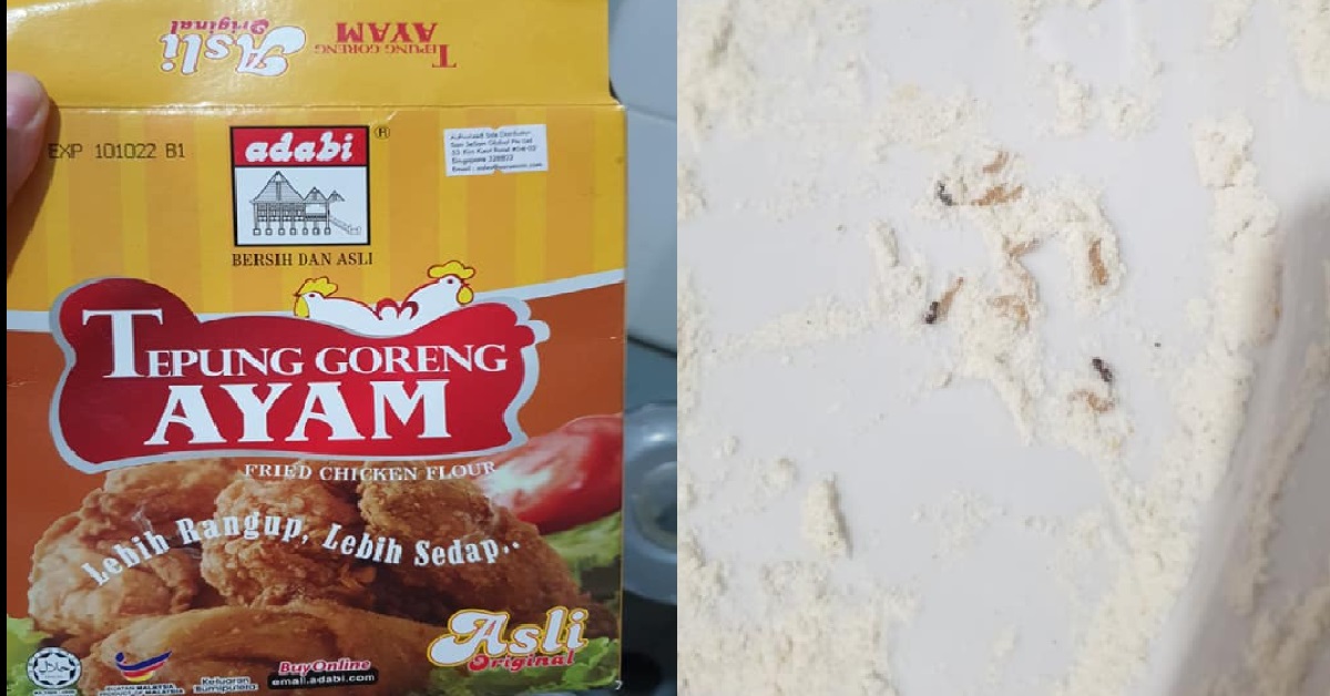 WOMAN BOUGHT FLOUR TO FRY CHICKEN, INSIDE GOT WORMS
