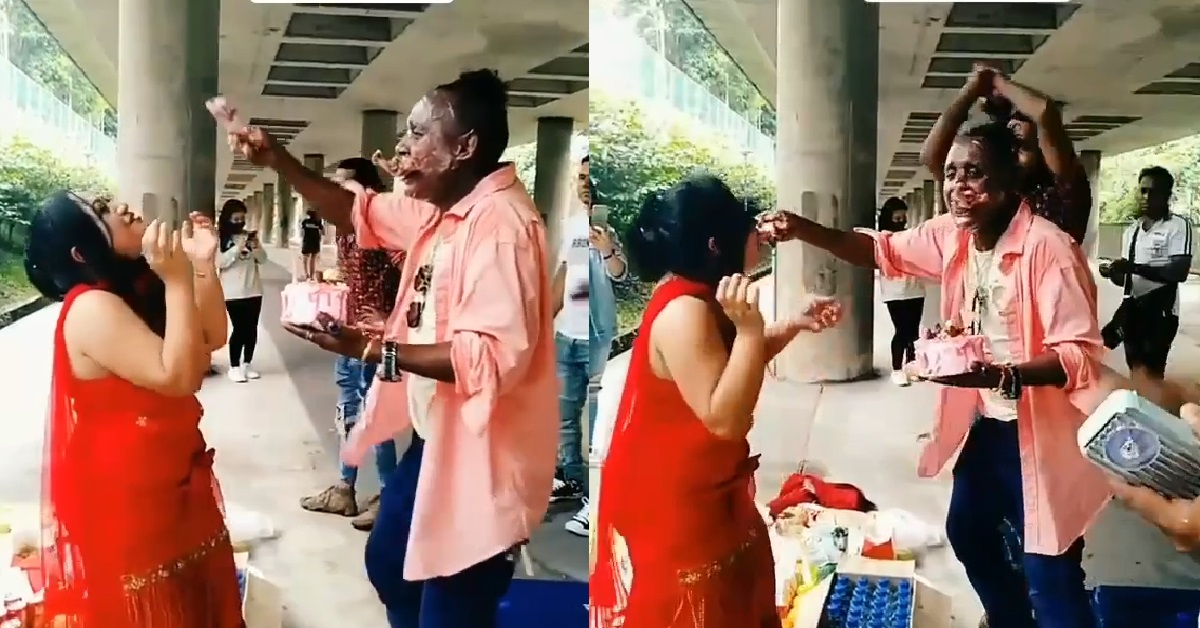 LARGE GROUP GATHER UNDER MRT TRACKS FOR ILLEGAL B’DAY PARTY
