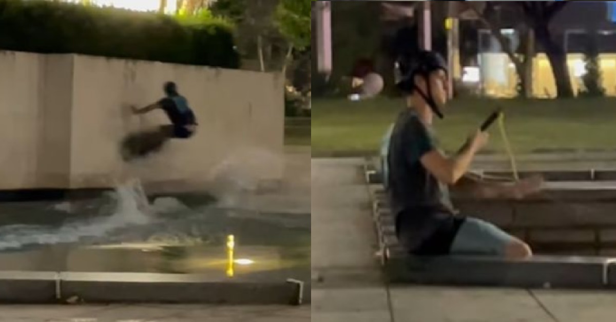 MAN WHO WAKEBOARDED AT CIVILIAN WAR MEMORIAL, FINED $4,000