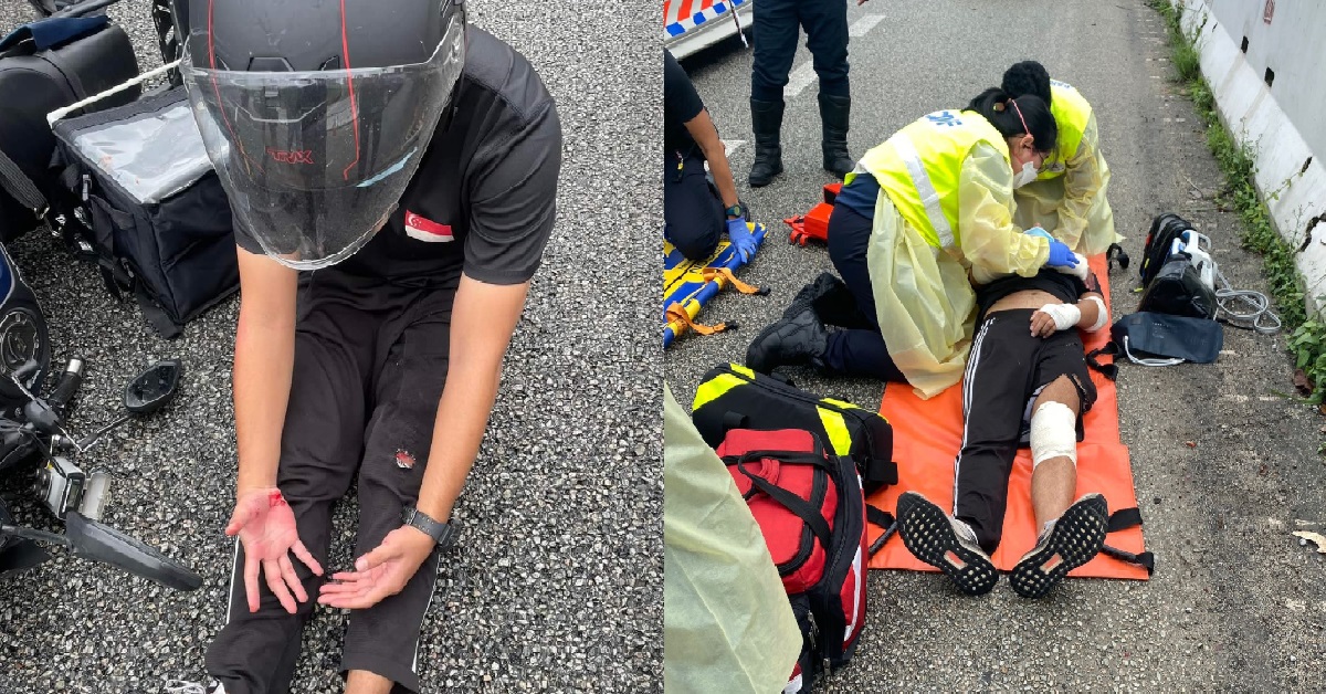 APPEAL FOR WITNESSES AFTER MOTORCYCLIST HOSPITALISED IN ACCIDENT