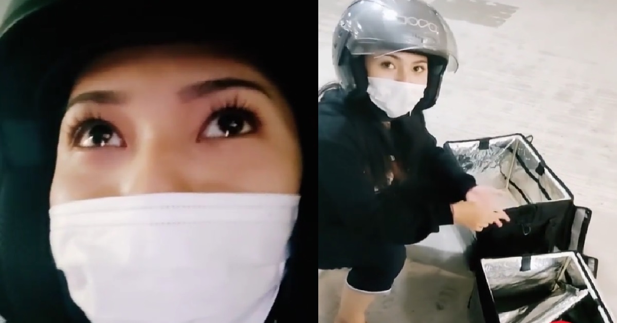 FOOD DELIVERY GIRL’S BAG ALLEGEDLY STOLEN, FOUND ON ANOTHER MOTORBIKE