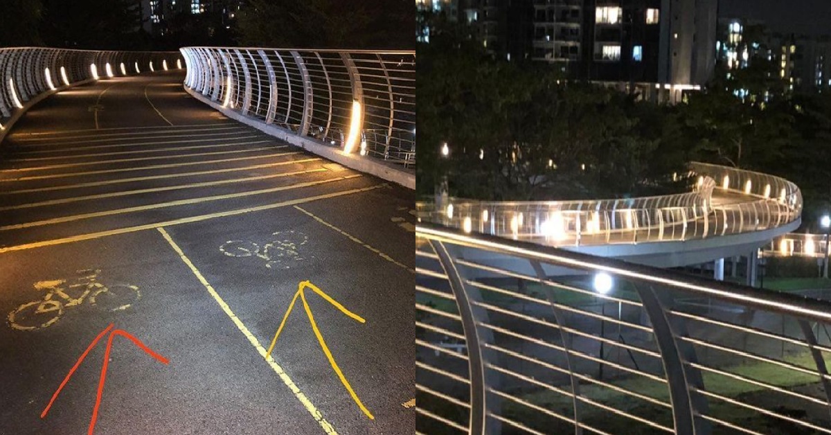 CYCLIST CONFRONTED FOR SPEEDING ON BRIDGE, ALMOST CRASHED INTO GUY