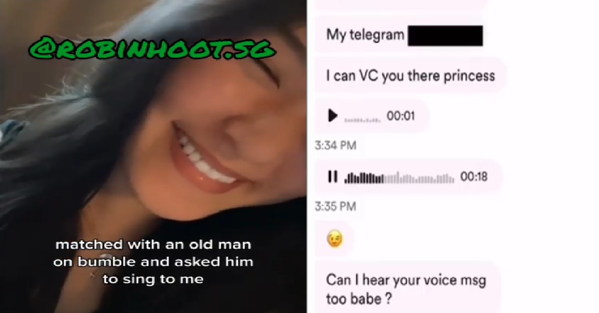 GIRL MATCHES WITH OLD MAN ON BUMBLE, ASK HIM SING HER A SONG