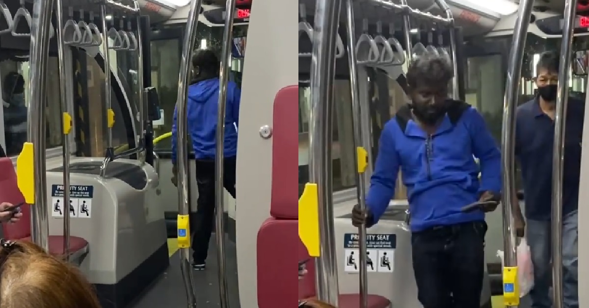 FELLA REFUSED TO WEAR MASK PROPERLY, HOLDING UP THE BUS