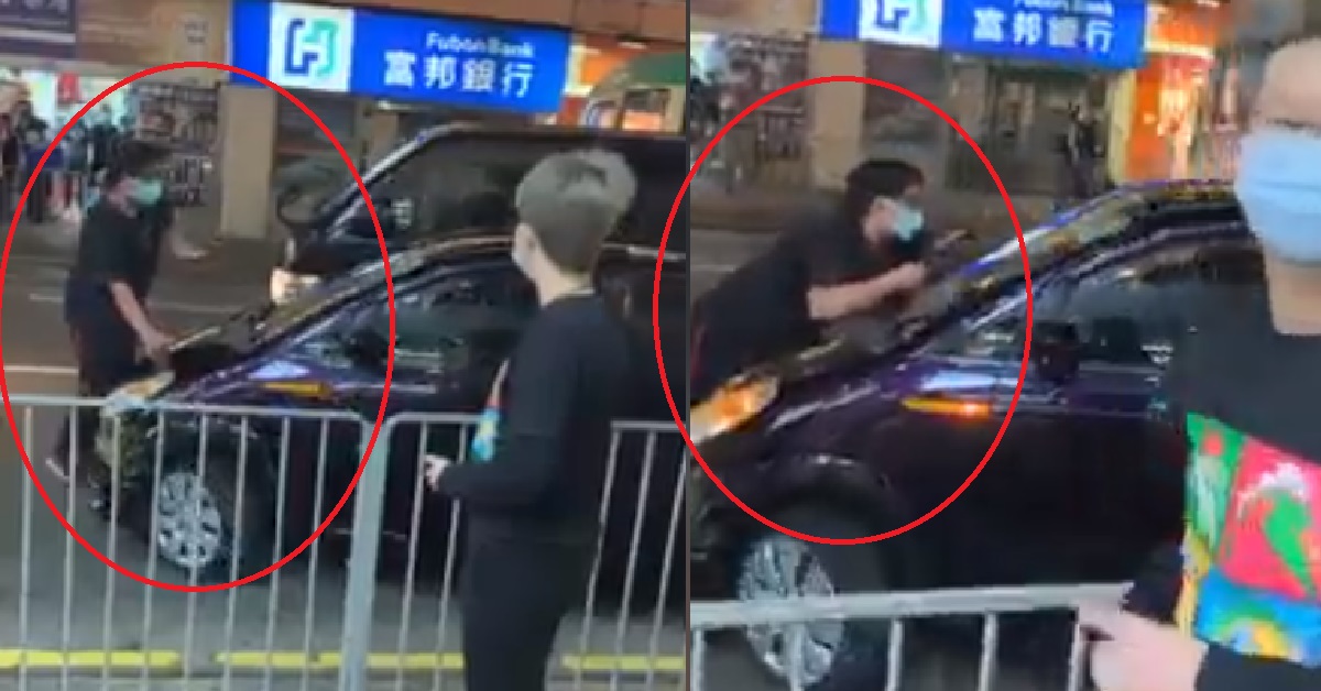 MAN BLOCKS CAR AFTER ACCIDENT, DRIVER RUNS HIM OVER AND FLEES