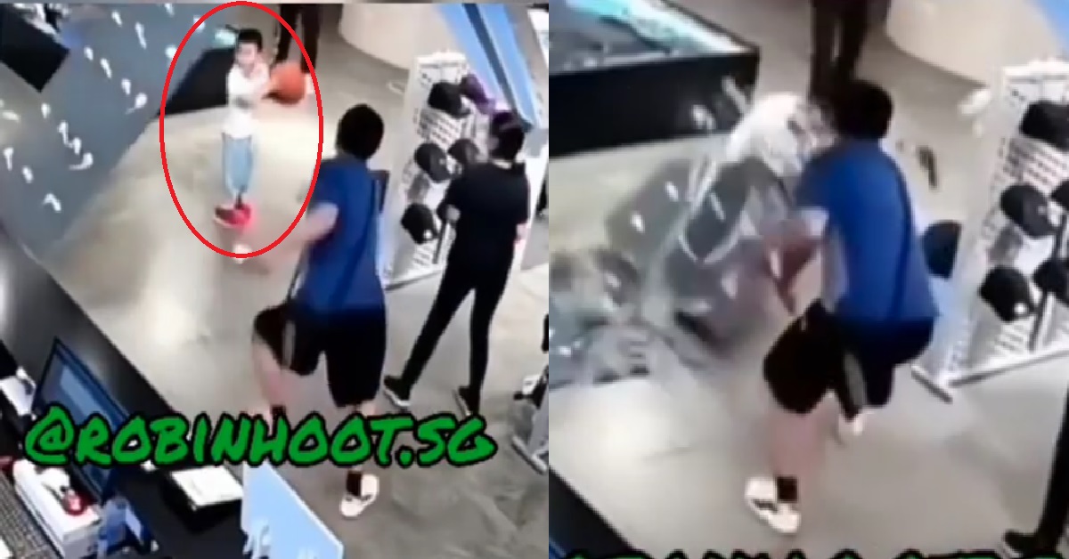 HUGE MIRROR COLLAPSES ON YOUNG BOY WHO KICKED BALL AT IT