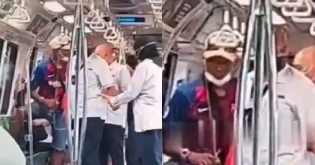 MAN REFUSED TO WEAR MASK PROPERLY, WANT FIGHT WITH SMRT STAFF
