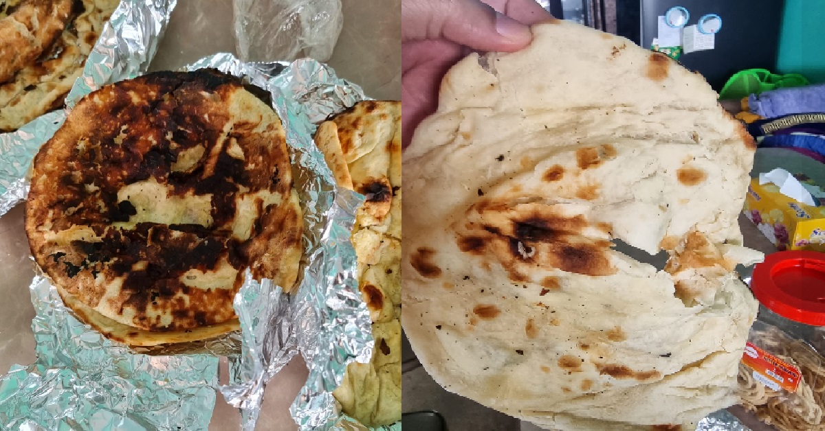 MAN BOUGHT NAAN, GETS WRONG ORDER AND NAAN WAS CHAO TAH