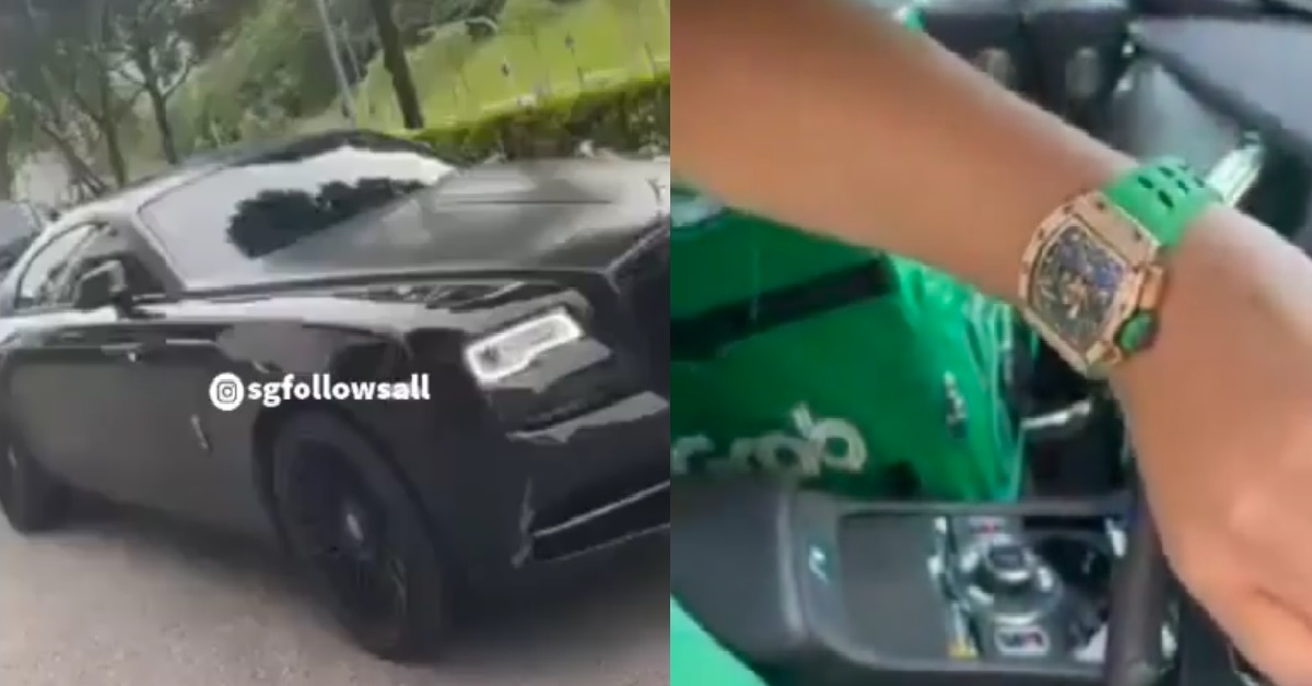 GRABFOOD RIDER DELIVERS FOOD IN ROLLS ROYCE WEARING $500K WATCH