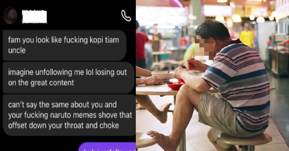 GIRL DUMPED BF & MAKE FUN OF HIM, SAY HE LOOK LIKE “KOPITIAM UNCLE”
