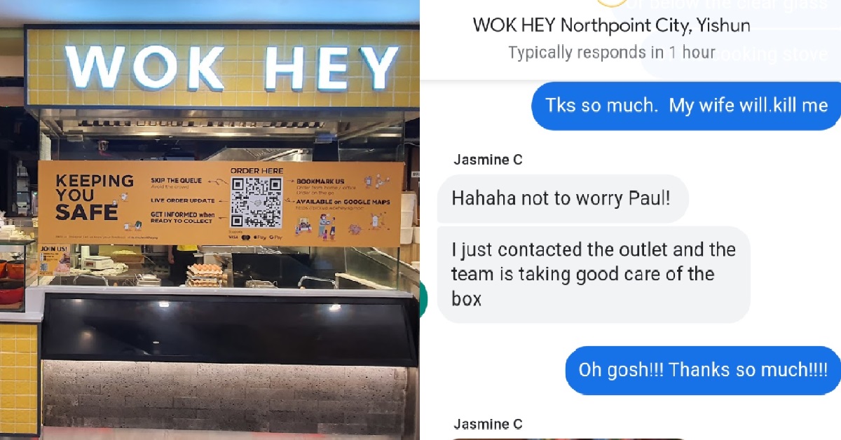 MAN LEFT WIFE’S PARCEL AT WOK HEY, SCARED WIFE WILL “KILL” HIM