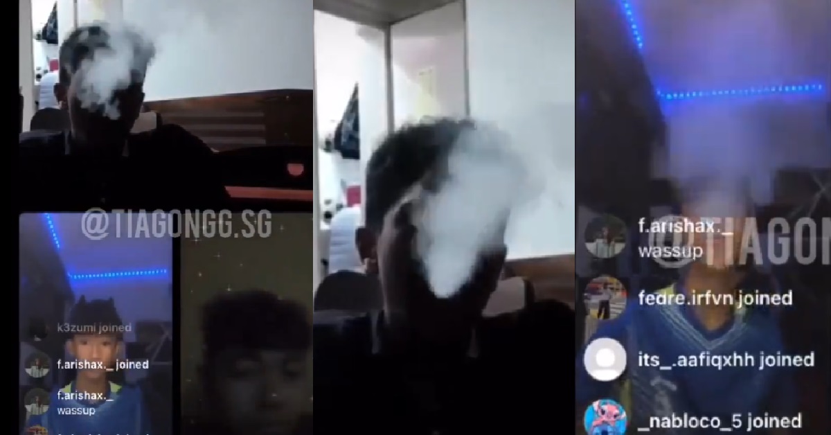 YPS LIVESTREAM THEMSELVES VAPING ON IG, SHOW OFF BREAKING THE LAW