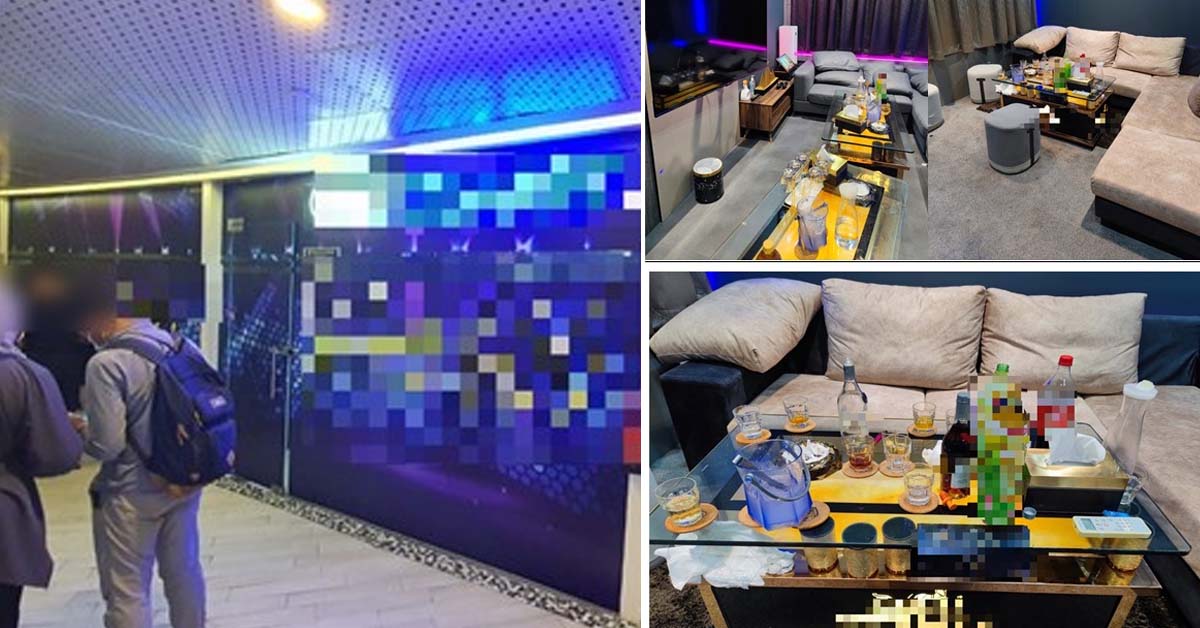 UNLICENSED KTV RAIDED, CUSTOMERS DRINK AND SING