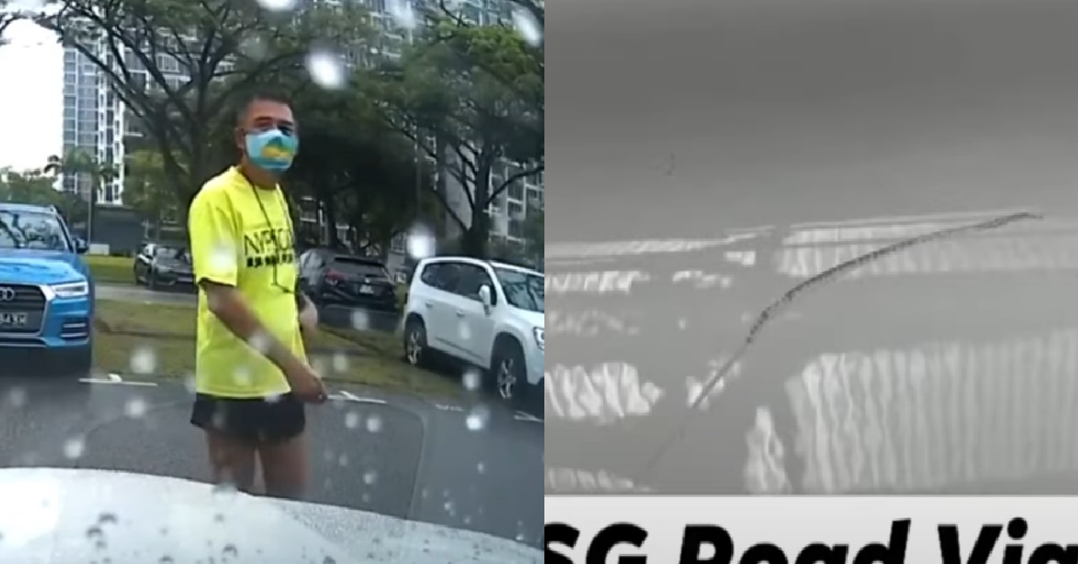 MAN CAUGHT ON CAR’S DASHCAM VANDALIZING CAR BEFORE FLEEING THE SCENE