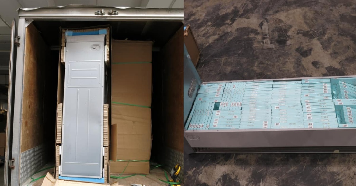 1,500 CARTONS OF CONTRABAND CIGARETTES HIDDEN IN AIRCON UNITS SEIZED BY CUSTOMS