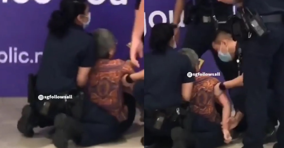 S’PORE POLICE REFUTE ALLEGATIONS ABOUT OFFICERS MANHANDLING ELDERLY WOMAN