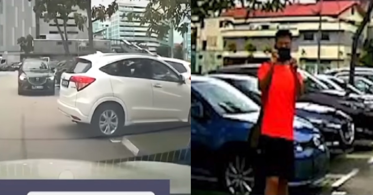 AH BENG SNATCHED PARKING LOT FROM OLD WOMAN, THEN FILMED HER WITH PHONE