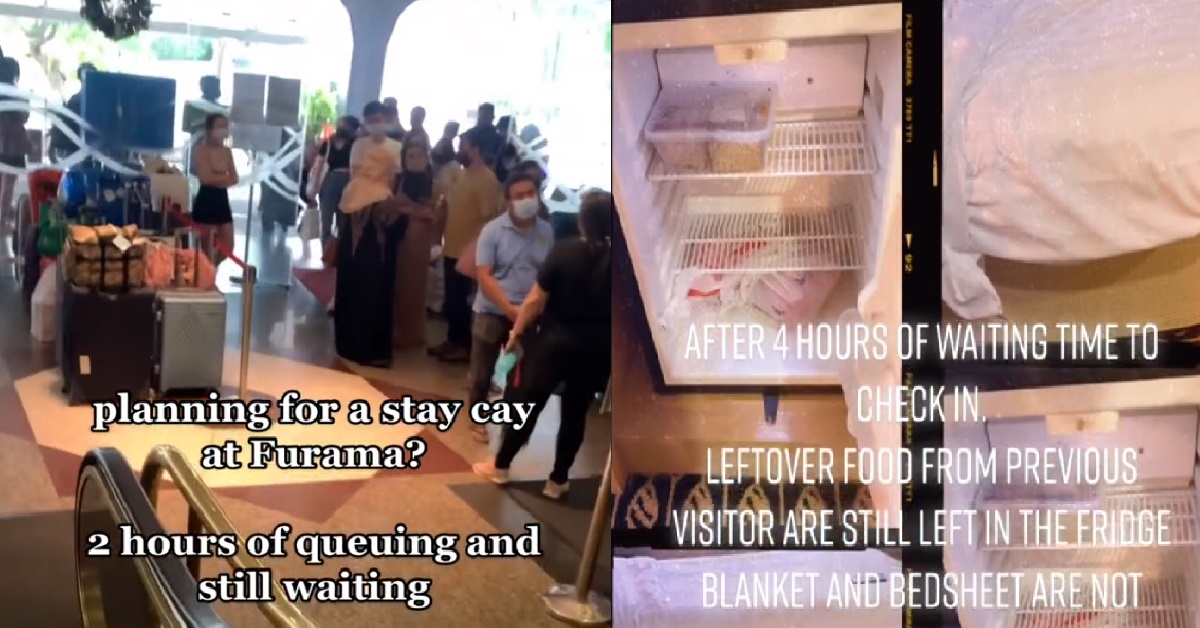 GUY QUEUED FOR 4 HOURS TO CHECK INTO HOTEL, FINDS LEFTOVERS INSIDE FRIDGE