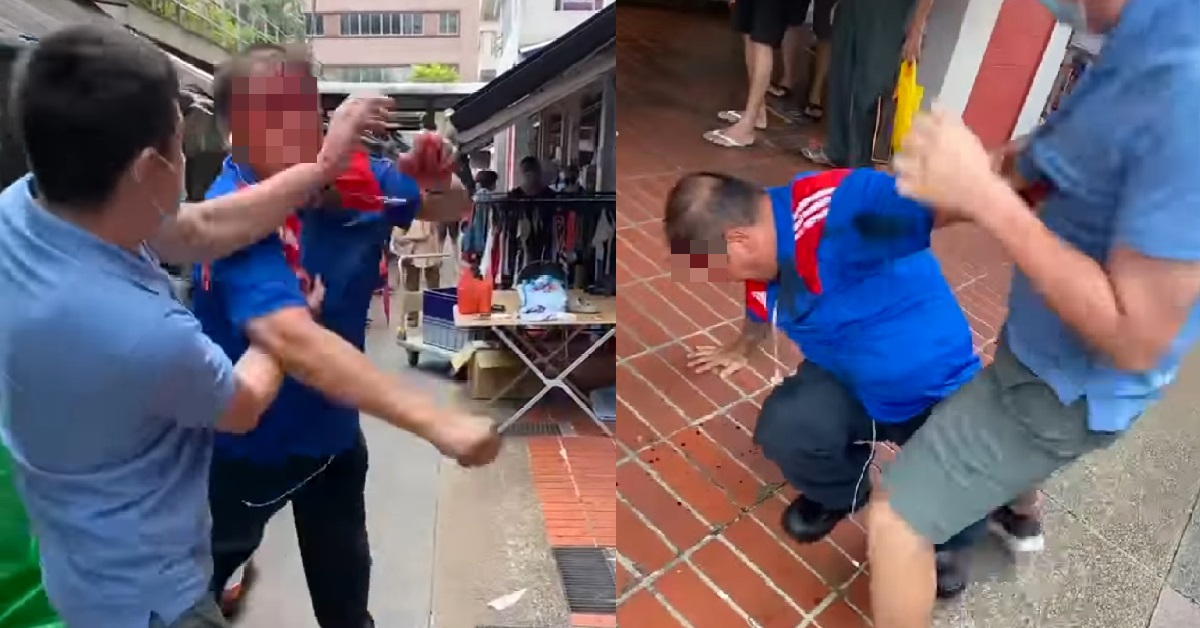 AH PEKS INVOLVED IN BLOODY FIGHT AT SERANGOON CENTRAL, ARRESTED BY POLICE