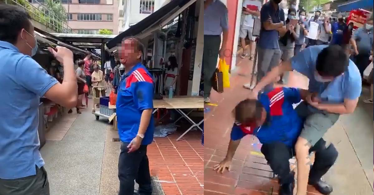 FIGHT IN SERANGOON CENTRAL, FACE KANA SMASHED JIALAT