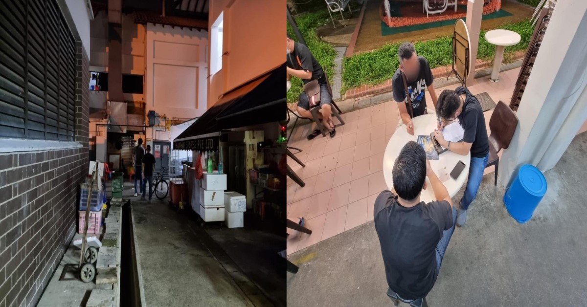OFFICERS FROM YISHUN SOUTH NPC & SSB CARRIED OUT CHECKS IN YISHUN