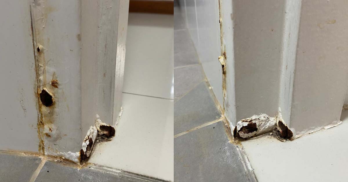 RUSTY DOOR REPAIRED THRICE, UNLUCKY HDB OWNER