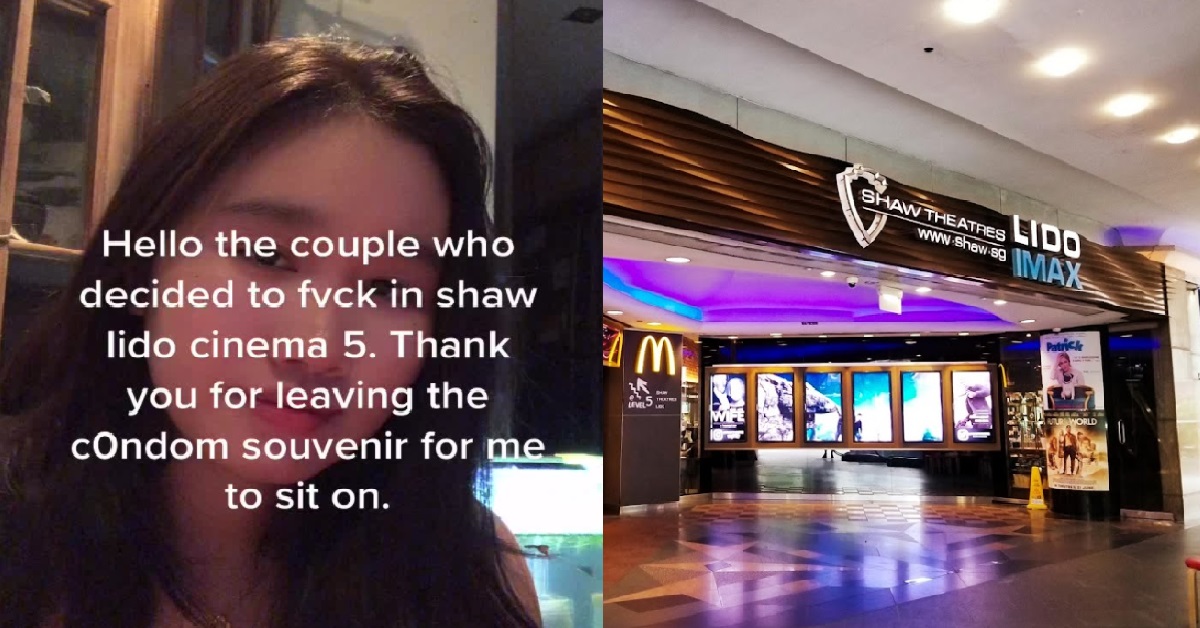 GIRL ALLEGEDLY SAT ON CONDOM LEFT BEHIND BY COUPLE AT SHAW THEATRES LIDO