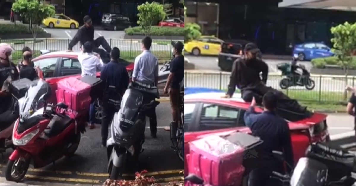 MAN SITS ON TOP OF TAXI ROOF TO STOP WIFE FROM LEAVING, JAILED